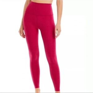 Beyond Yoga Fuchsia High-Waisted Leggings, size large, color dragonfruit